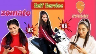 'ZOMATO Vs SWIGGY Vs SELF | Who is Faster ? | Food Challenge'