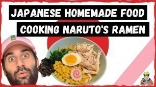 'JAPANESE HOMEMADE FOOD | COOKING NARUTO\'S RAMEN'