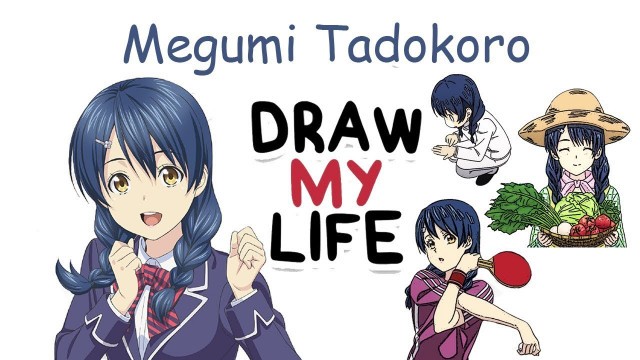 'Megumi Tadokoro - Shokugeki no Souma | Biography & Facts You Didn\'t Know | Draw my Life'