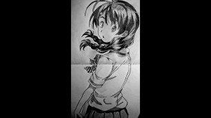 'Speed drawing anime - Tadokoro Megumi (Shokugeki no Souma)'