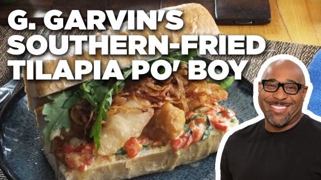 'G. Garvin\'s Southern-Fried Tilapia Po\' Boy | Guy\'s Ranch Kitchen | Food Network'