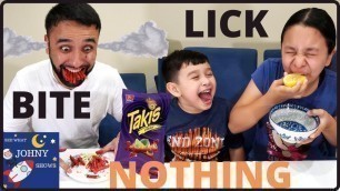 'Johny Shows Bite, Lick or Nothing Food Challenge'