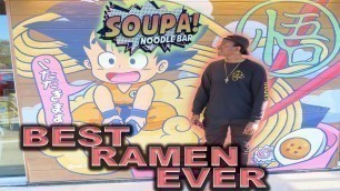 'They Have The BEST Naruto Dragon Ball Z Ramen | Soupa Noodle | Food Review'