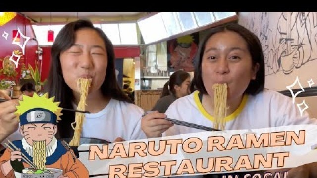 'NARUTO THEMED RAMEN RESTAURANT IN SOUTHERN CALIFORNIA with fellow anime foodie ft. @serenaventures'