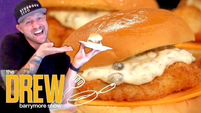 'Jeremy Ford Shows Drew How to Make a Fast Food Fried Fish Sandwich at Home'