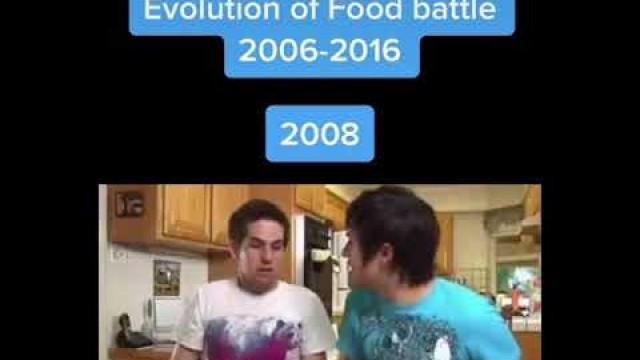 'Evolution of Smosh food battles 2006-2016'