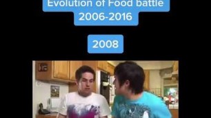 'Evolution of Smosh food battles 2006-2016'