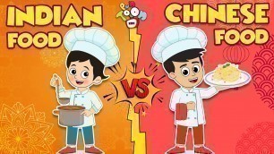 'Indian Food vs Chinese Food | Hindi Stories | Hindi Cartoon | हिंदी कार्टून | Puntoon Kids Hindi'