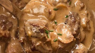 'Slow Cooked Beef Stroganoff'