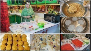 'My Ramadan Food Preparation - Store in Fridge / Shami Kabab, Chicken Samose, Rolls, Papad, Cholay !'