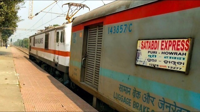 'Puri - Howrah - Puri Shatabdi Express Passing Howrah - Kharagpur Line || Puri Shatabdi Express.'