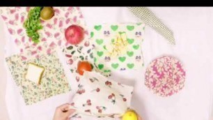 'Beeswax food wrap video'