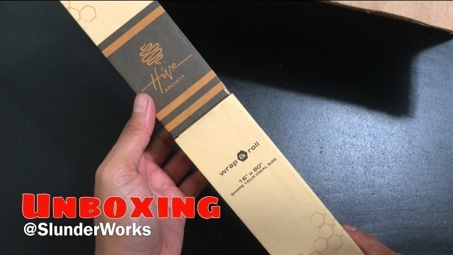 'UNBOXING HIVE SOCIETY Beeswax Wrap Roll X Large 80 x 16 inch, Organic Reusable Beeswax Food Wraps'