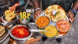 'India’s Cheapest Thali Only Rs.18/- | Authentic￼ & Cheapest Food of Kolkata | Street Food India'