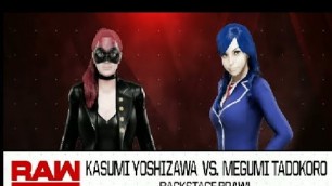 'Kasumi \"Violet\" Yoshizawa [Persona 5] vs. Megumi Tadokoro [Food Wars] BACKSTAGE BRAWL ★ WWE 2K19 ★'