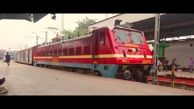 '12278 Puri - Howrah SHATABDI EXPRESS (LHB) with SRC WAP4 arrives Howrah Jn'