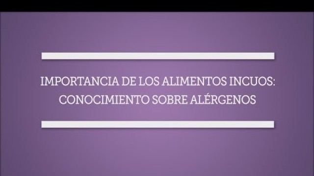 'Safe Food Matters!: Allergen Awareness (Spanish)'