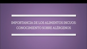 'Safe Food Matters!: Allergen Awareness (Spanish)'