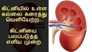 'கிட்னி கல் எளிதாக கரைத்து வெளியேற்ற | kidney stone removal home remedy in tamil'