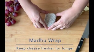 'Keep Natural Cheeses Fresher for Longer in Madhu Wrap Beeswax Food Wrap'