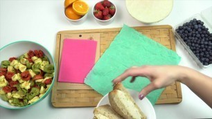 'HOMECLASS6 - Reusable Beeswax Food Wrap - Product Demonstration Video | ASSORTED 3 PACK'