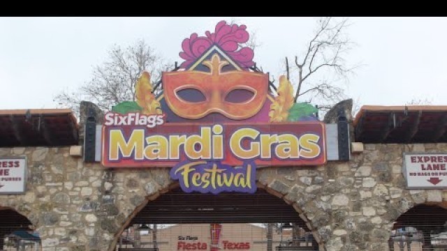 'Mardi Gras at Six Flags Fiesta Texas 2021 - Food Sampling, Shows, & Awesome Coasters!'