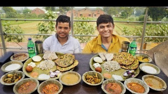 'Indian Greatest Combo Meal Thali Eating Challenge | Great Indian Food Thali Challenge'