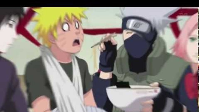 'Kakashi Feeding Naruto Ramen'