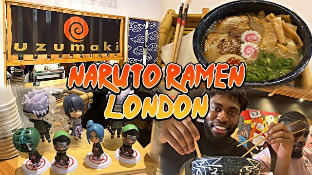 'We tried Japanese Ramen at London\'s NARUTO Themed RAMEN Restaurant! (Uzumaki London)'