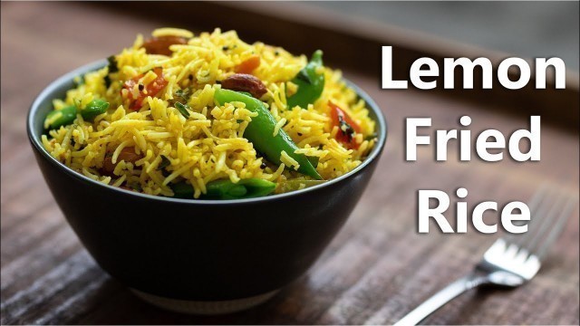 'Indian Lemon Fried Rice Recipe | How to Make Rice More Tasty! | Healthy Vegan Recipes'