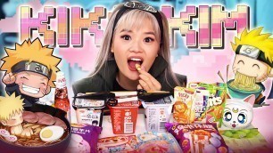 '(ENG SUB) NARUTO COSPLAY ASMR MUKBANG | RAMEN, CHEETOS, GIANT SKITTLES | EATING SOUNDS'