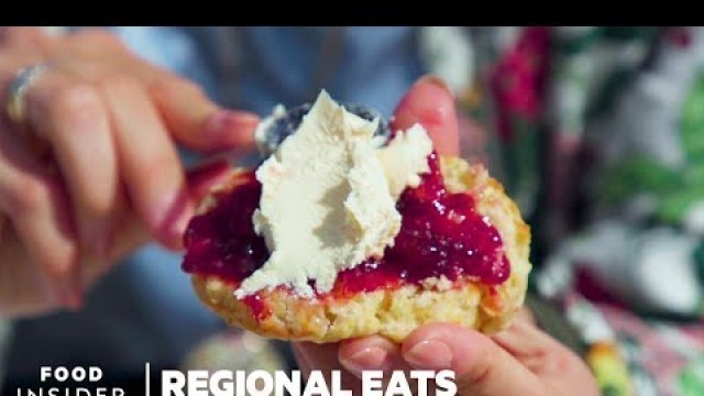 'How Clotted Cream Is Made In England | Regional Eats | Food Insider'