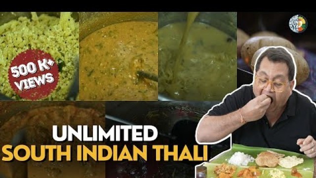 'BEST SOUTH INDIAN THALI MUMBAI | UNLIMITED FOOD | KUNAL VIJAYAKAR'