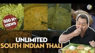 'BEST SOUTH INDIAN THALI MUMBAI | UNLIMITED FOOD | KUNAL VIJAYAKAR'