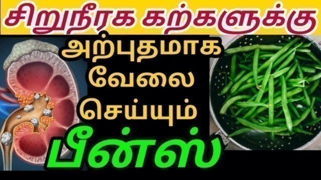 'சிறுநீரக கற்களை சீக்கிரம் கரைக்கும் பீன்ஸ்| Beans for kidney stone in tamil| siruneeraga kal karaya'