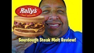 'Checkers & Rally\'s® New Sourdough Steak Melt REVIEW!'