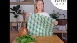 'BeeBee & Leaf vegan & beeswax food wraps - How to use The Bread Wrap'