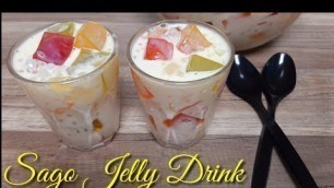 'Sago Jelly Drink || Summer Drink || Ramadan Special Drink || Tapioca Jelly  Drink In Malayalam'