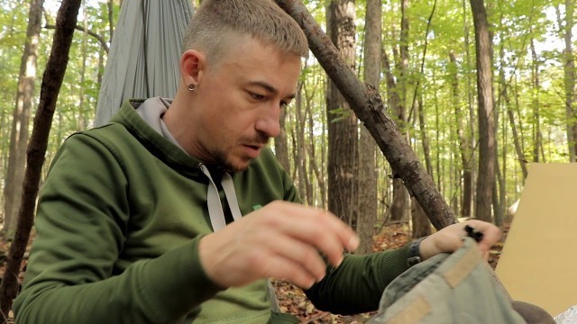 'Overnight Bushcraft Camp With Scout 2 Cooking Food, Tarp Camping, Breaking Down Camp.'