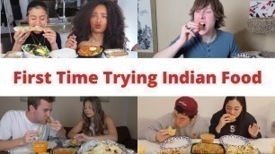 'Trying Indian Food for the First Time Mukbang Video Compilation!'