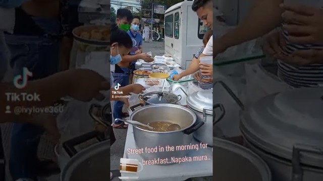 'Street food in the morning diti po sa Scout boromeo St.quezon city'