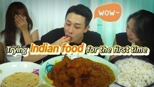 'Koreans trying INDIAN FOOD for the FIRST TIME! (mukbang) #korea #indianfood #internationalfood'