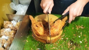 'Filipino Street Food | THE FAMOUS FRIED CHICKEN in Marikina'