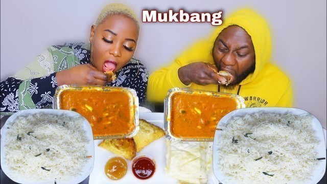 'NIGERIA FAMILY TRIED INDIAN FOOD MUKBANG FOR THE FIRST TIME | MY HUSBAND KEEP ASKING FOR MORE'