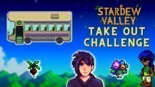 'Getting The Bus and A Boyfriend: Stardew Valley Take Out Challenge #stardewvalley #stardew'