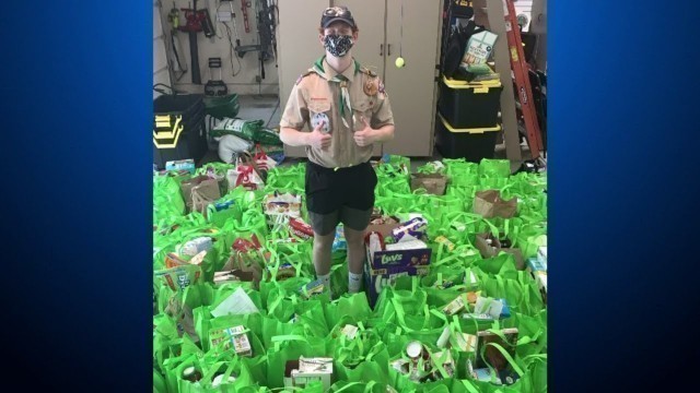 'Aspiring Eagle Scout In Colorado Collects 2,600+ Lbs. Of Food For Those In Need'