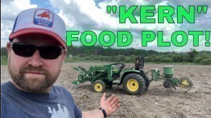 'Planting Corn Food Plot! 2 Row Corn Planter with Compact Tractor!'