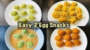 'എളുപ്പം ഉണ്ടാക്കാവുന്ന 2 Egg Snacks