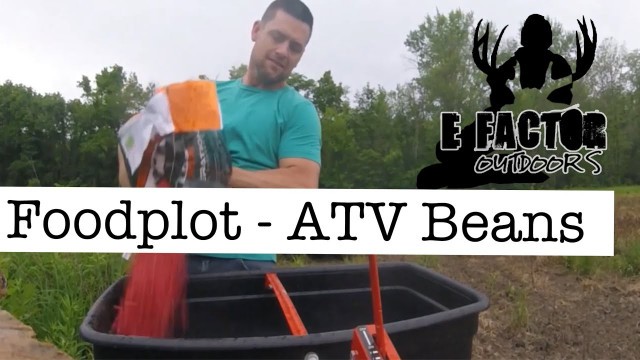 'Plant Beans with your ATV - Best Whitetail food plot hands down Real World Wildlife Products'