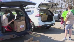 'Local boy scout troop holds food drive for Perinton Food Shelf'